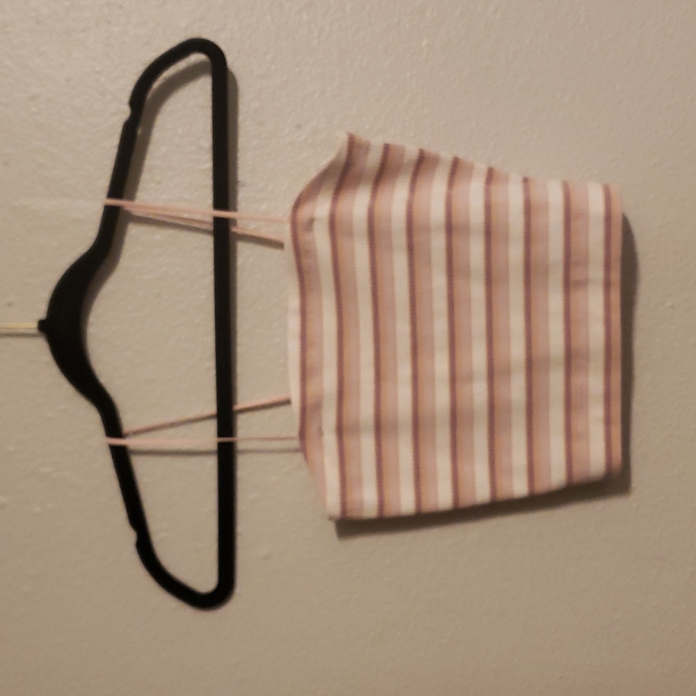 Crop top Pink & white stripe